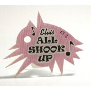 Elvis Presley Pinball KEYCHAIN All Shook Up Pink Plastic Game Promo 2004